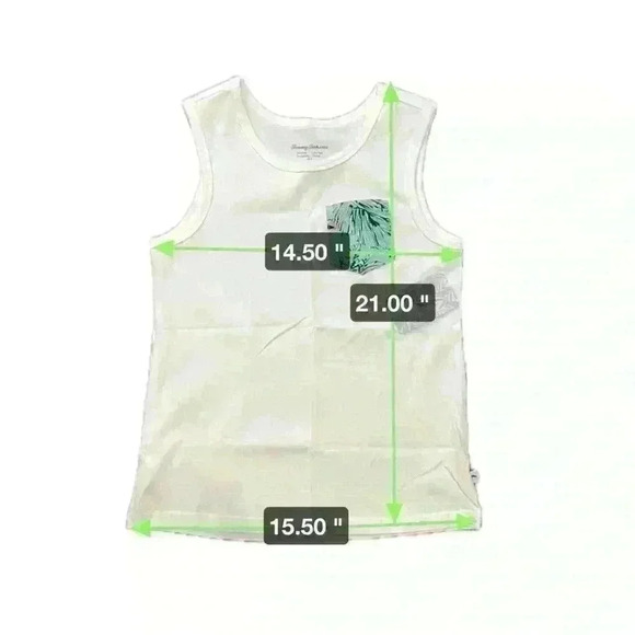Tommy Bahama Kids Unisex Tank Top with Pocket Size M - Picture 7 of 7